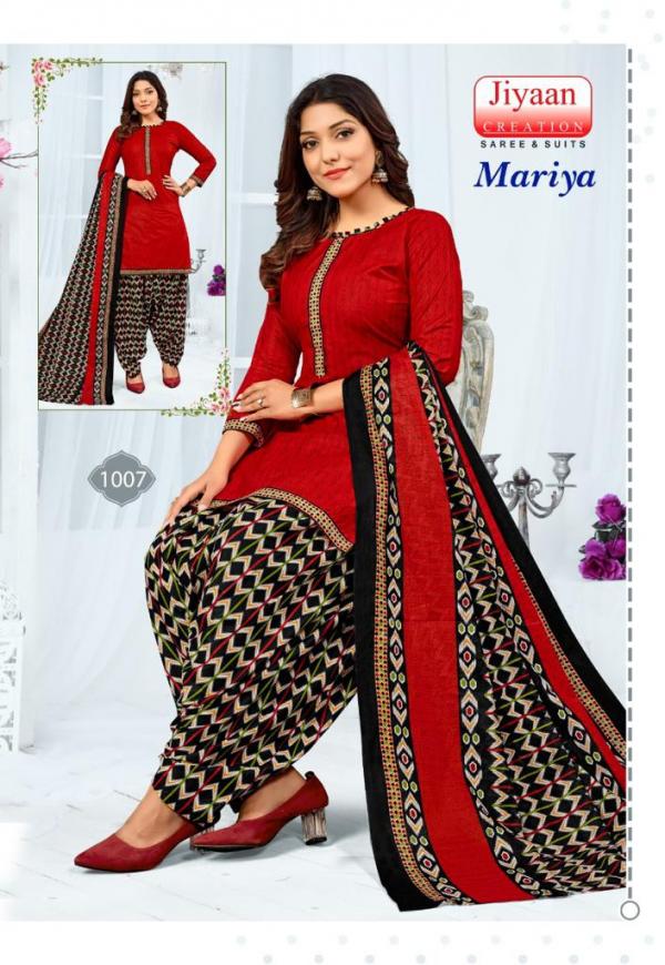 Jiyaan Mariya Cotton Designer Exclusive Dress Material